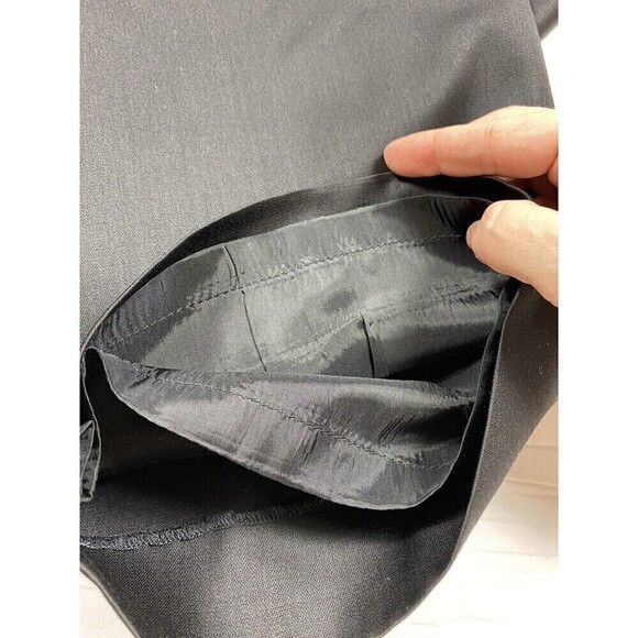 Lafayette 148 Trousers Dress Pants Black Size 10 Fully Lined Side Zip Wool - Picture 7 of 10
